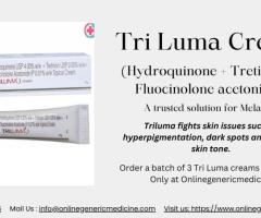 Treat Melasma and Hyperpigmentation with Tri Luma cream | Order at Onlinegenericmedicine