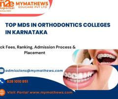 Top MDS in Orthodontics Colleges in Karnataka