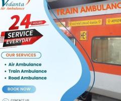 Vedanta Train Ambulance Service in Vellore with Advanced Ventilator Setup at Affordable Price