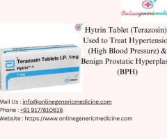 Treat Hypertension with Hytrin Tablet | Buy now at online generic medicine