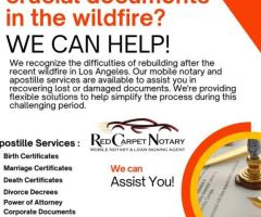 Have you lost important documents in the recent wildfire?