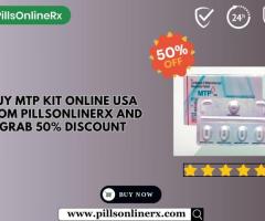 Buy MTP Kit Online USA from PillsOnlinerx and Grab 50% Discount