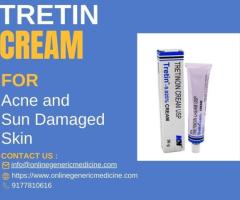 Achieve clear skin with Tretin cream | Buy now at onlinegenericmedicine