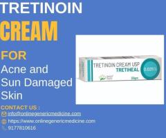 Get smooth, clear skin with Tretinoin Cream | Buy now at online generic medicine