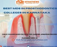 Best MDS in Prosthodontics Colleges in Karnataka