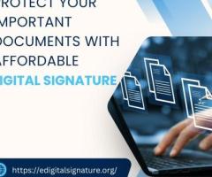 Protect your important documents with affordable digital signature.