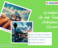 Book Greenbird Air and Train Ambulance Services in Bhopal for Safety and Security