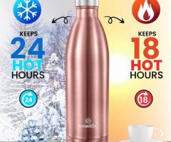 Durable 1L Speedex Water Bottle – BPA-Free Stainless Steel Golden Colour