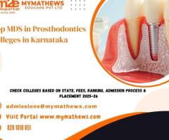 Top MDS in Prosthodontics Colleges in Karnataka