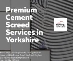 Premium Cement Screed Services in Yorkshire!