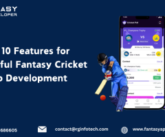 Top 10 Features for Successful Fantasy Cricket App Development