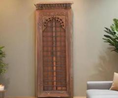 Shop The Raj Khas Antique Window Wall Panel – Add Elegance Now!