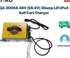 QA 3000A 48V (58.4V) 30amp LiFePo4 Golf Cart Charger