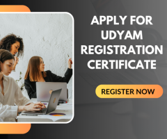 apply for udyam Registration certificate.