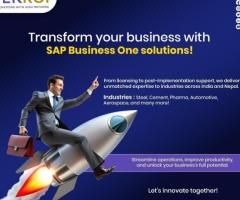 Transforming Businesses with SAP Business One Solutions Provider in India | TEKROI