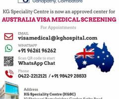 Visa medical Health checkup in Ganapathy- Now Screening(UK & AUS)