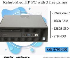 Refurbished HP EliteDesk 800 G2 SFF PC with bonus