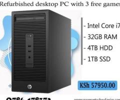 Refurbished HP 280 G2 MT desktop PC with bonus