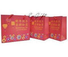 Premium Mandarin Orange Paper Bag – Stylish & Eco-Friendly Packaging