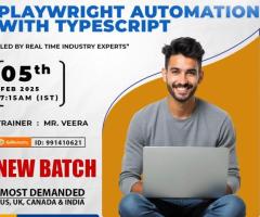 Online New Batch On - Playwright automation with typescript