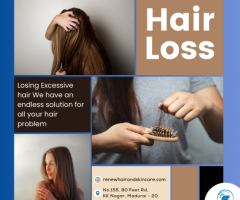 Hair Fall Treatment in Madurai  - Renew Hair and Skin Care