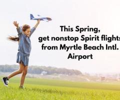 +1 (844) 414-9223 This Spring, get nonstop Spirit flights from Myrtle Beach Intl. Airport