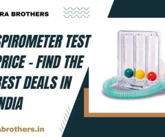 Spirometer Test Price – Find the Best Deals in India