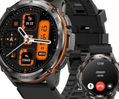 AMAZTIM GPS Smart Watch – 6-Satellite, Waterproof, AMOLED & Call-Enabled