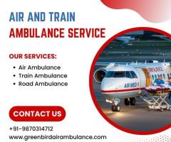 Greenbird Air and Train Ambulance Service in Srinagar for Best Patient Transportation