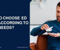 How to Choose ED Pills According to Your Needs?