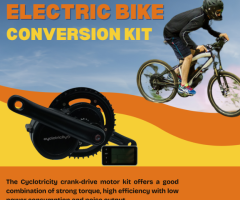 Upgrade Your Ride with the Electric Bike Conversion Kit – 250W Mid-Drive for Road Bikes