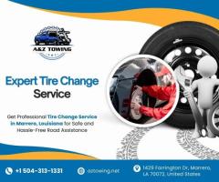 Tire Change Service in Marrero, Louisiana