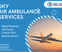 Book Sky Air Ambulance from Indore to Delhi for Top-Level Support and Medical Care