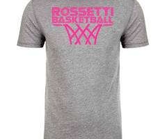 Rossetti Net Pink Tee – Trendy Basketball Apparel