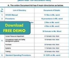 OHSAS 18001 Documents toolkit