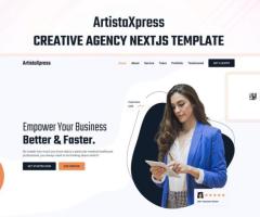 Boost Your Agency’s Online Presence with ArtistaXpress Next.js Template!