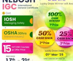 NEBOSH IGC Course Raffle Draw Offer in Trivandrum