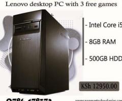 Recertified core i5 desktop computer with 3 free games