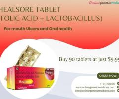 Healsore tablet for fast Mouth ulcer relief | Buy at OnlineGenericMedicine