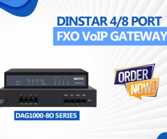 Dintar 8 port FXO VoIP Gateway Available on Gsmgateway.in - 1