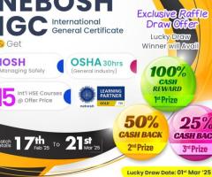 NEBOSH IGC Course Raffle Drawe Offer in Lucknow