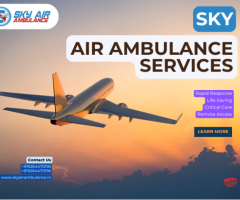 Book Sky Air Ambulance from Raipur to Delhi for Top-Level Support and Medical Care