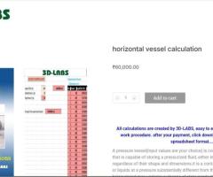 horizontal vessel calculation