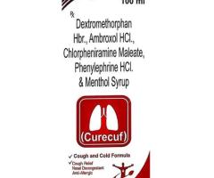 Curecuf Syrup Raspberry Ambroxol 15mg/5ml + Dextromethorphan Hydrobromide 10mg/5ml + Phenylephrin