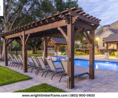 Timber Frame Pergolas | Wright Timberframe