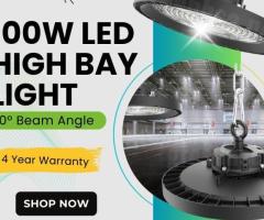 100W LED High Bay Light With 120º Beam Angle By Greenhse