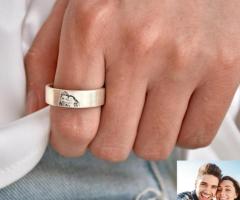 Personalized Engraved Picture & Hidden Message Ring