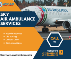 Book Air Ambulance from Raipur to Delhi for Advanced Patient Care with Sky Ambulance