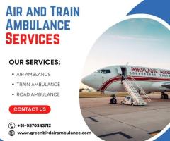 Greenbird Air and Train Ambulance Service in Ludhiana for Best Relocation of Patients