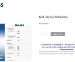 mist extractor calculation